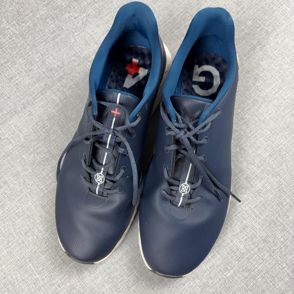 G/FORE Gallivanter Golf Shoes Mens 14 Navy Blue Waterproof Spikeless GMF20EF26 - Picture 4 of 11